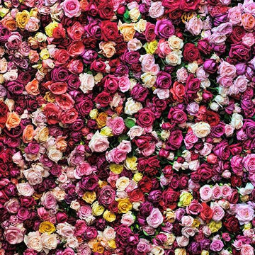 Floral Backdrops Patterned Background Flower Red Backdrop S-3169 - iBACKDROP